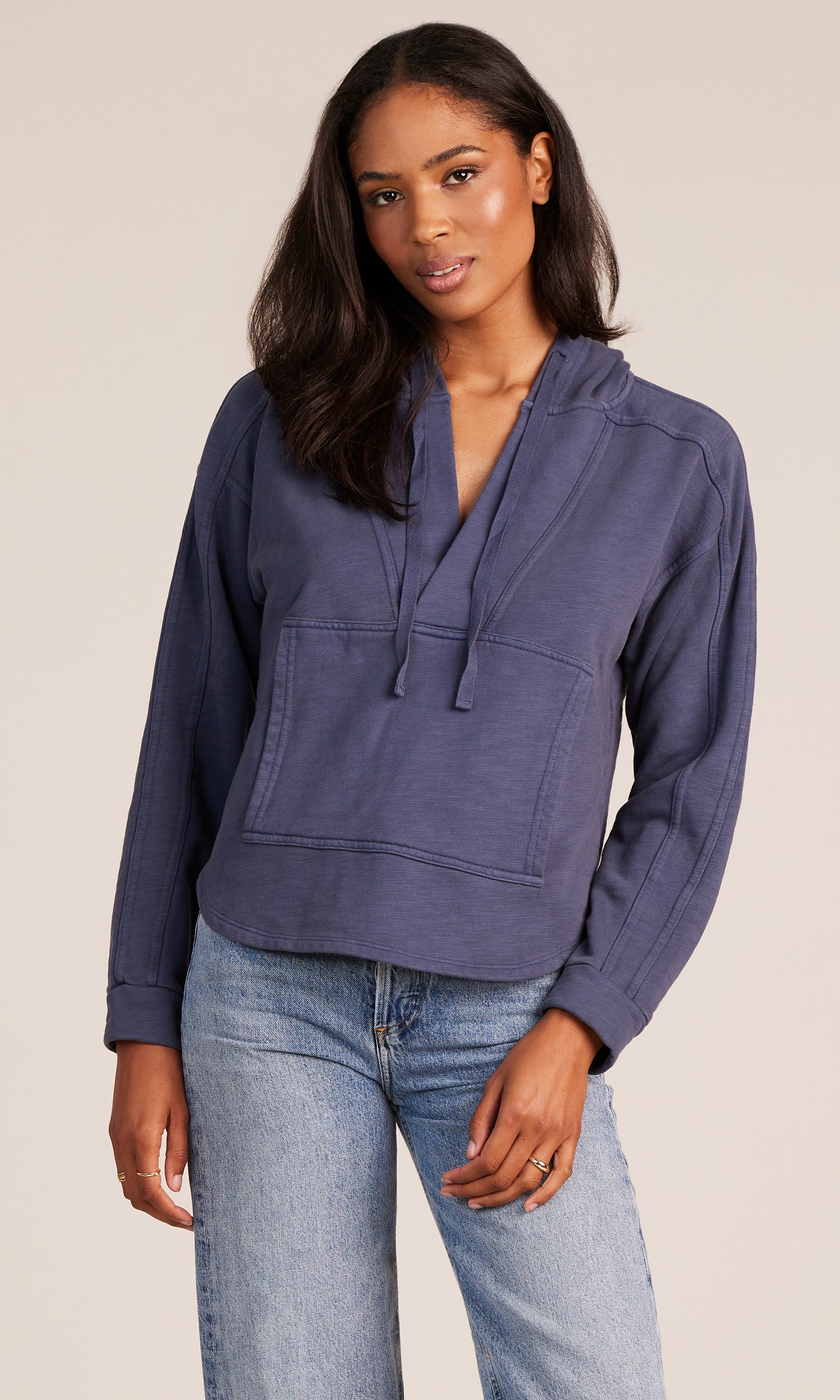 bobi Split Neck Hoodie