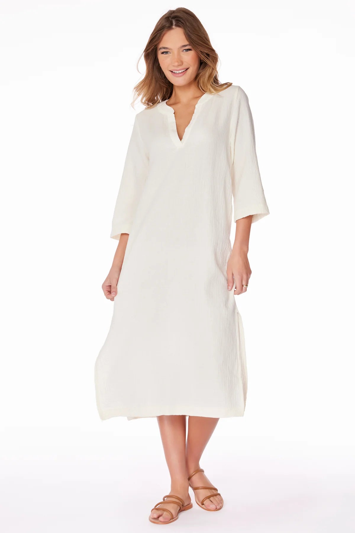 bobi Midi Kaftan Dress