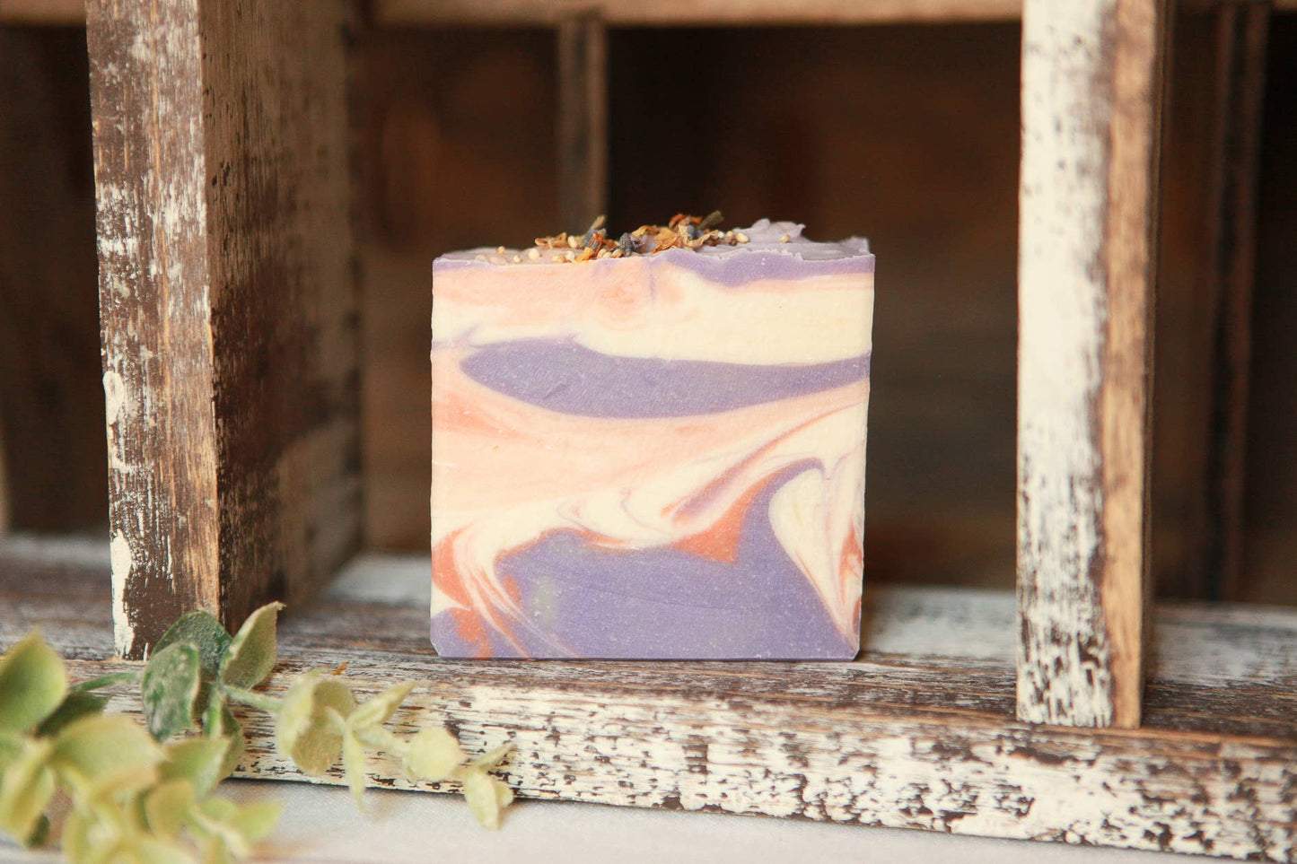 Lavender and Apricot Cold Process Bar Soap, 4.5 oz.