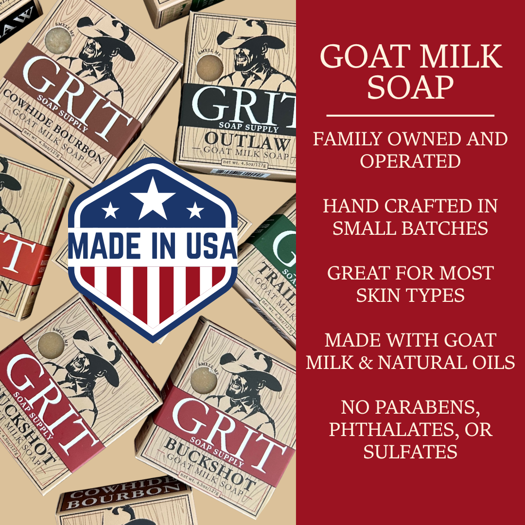 Cowhide & Bourbon Goat Milk Bar Soap