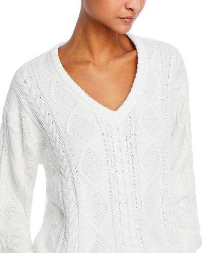 PJ Salvage Chenille Cable Knit Sweater