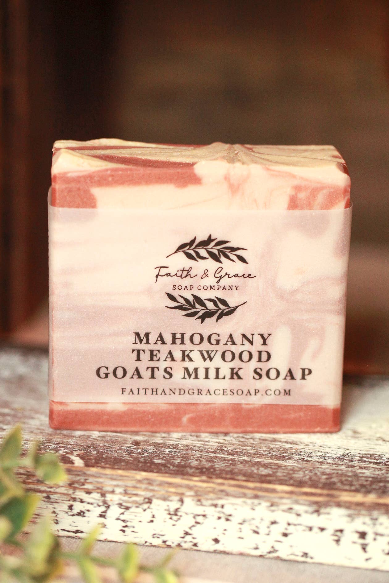 Mahogany Teakwood Goats Milk Bar Soap  - 4.5 oz.
