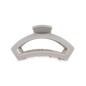 Open Hair Clip | Med. | Silver Flames