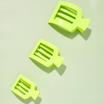 Flat Square Hair Clip | Large | Summer Brights