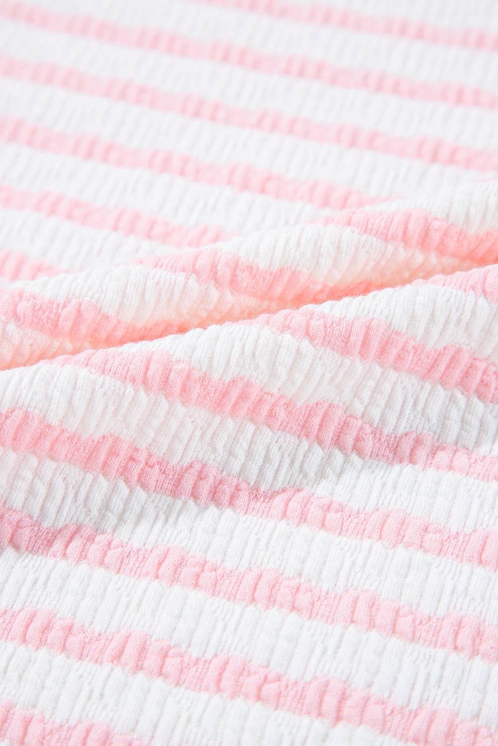 Laney | Stripe Knit Top and Drawstring Shorts Set