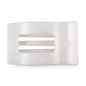 Flat Rectangle Hair Clip | Large | Coconut White