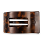 Flat Rectangle Hair Clip | Large | Tortoise