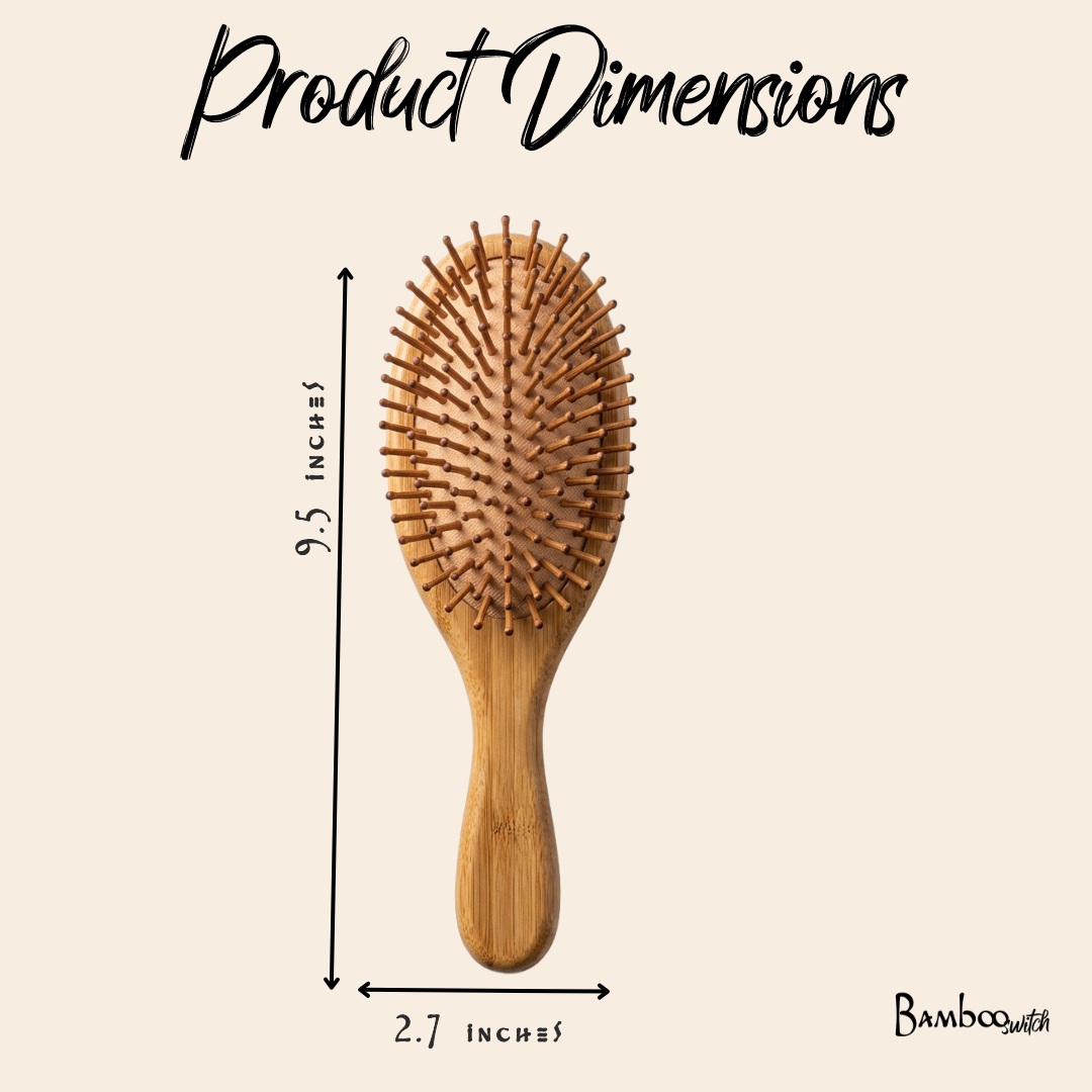 Bamboo Paddle Spa Hairbrush