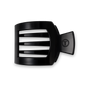 Square Flat Hair Clip | Med. | Jet Black