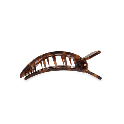 Square Flat Hair Clip | Med. | Tortoise