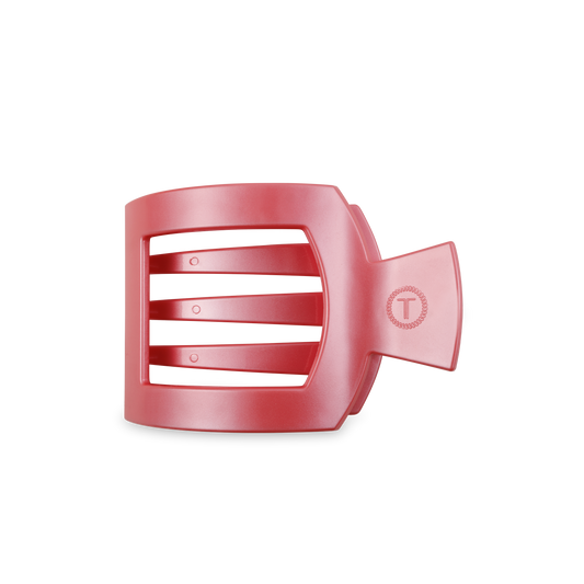 Square Flat Hair Clip | Medium | Calming Coral