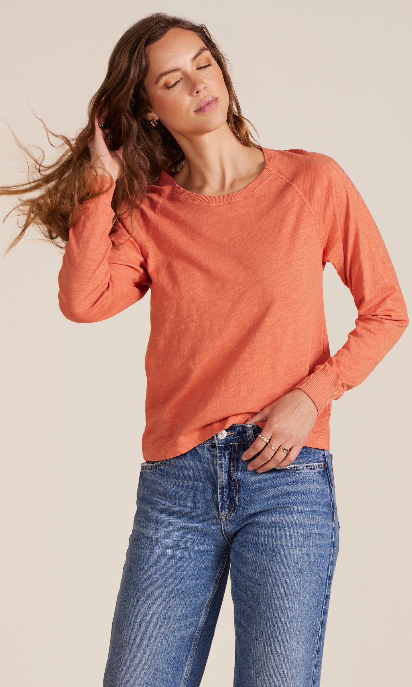 bobi LS CREWNECK RAGLAN TEE
