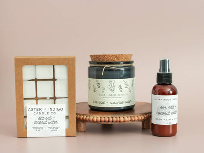 Sea Salt + Coconut Water | Coconut Soy Wax Melts