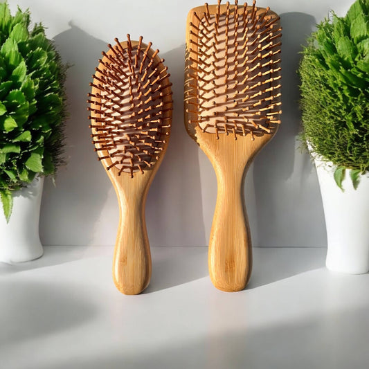 Bamboo Paddle Spa Hairbrush | Self Care Bestseller