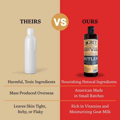 Cowhide Bourbon Goat Milk Body Wash| Natural Men's Body Wash