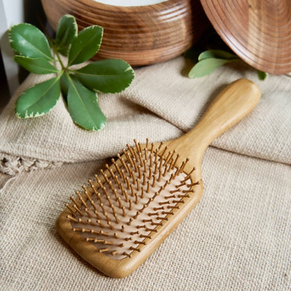 Bamboo Square Paddle Hairbrush