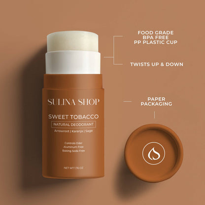 Sweet Tobacco Natural Deodorant
