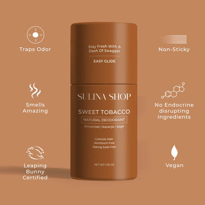 Sweet Tobacco Natural Deodorant