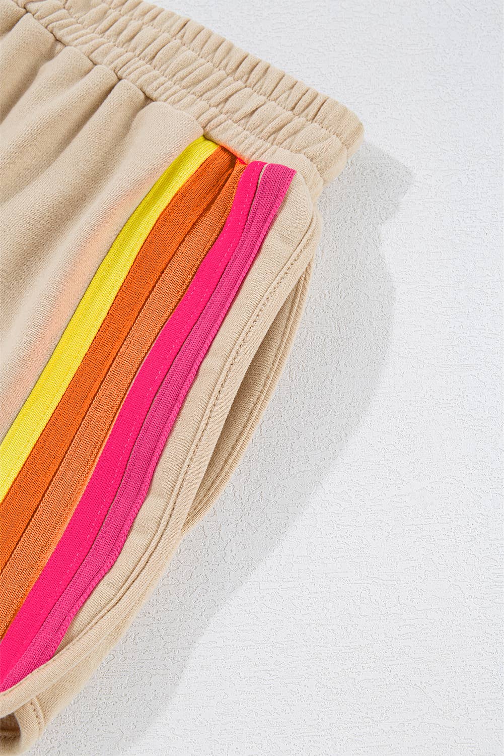 Kenzie | Stripe Pullover and Shorts Two Piece Casual Set
