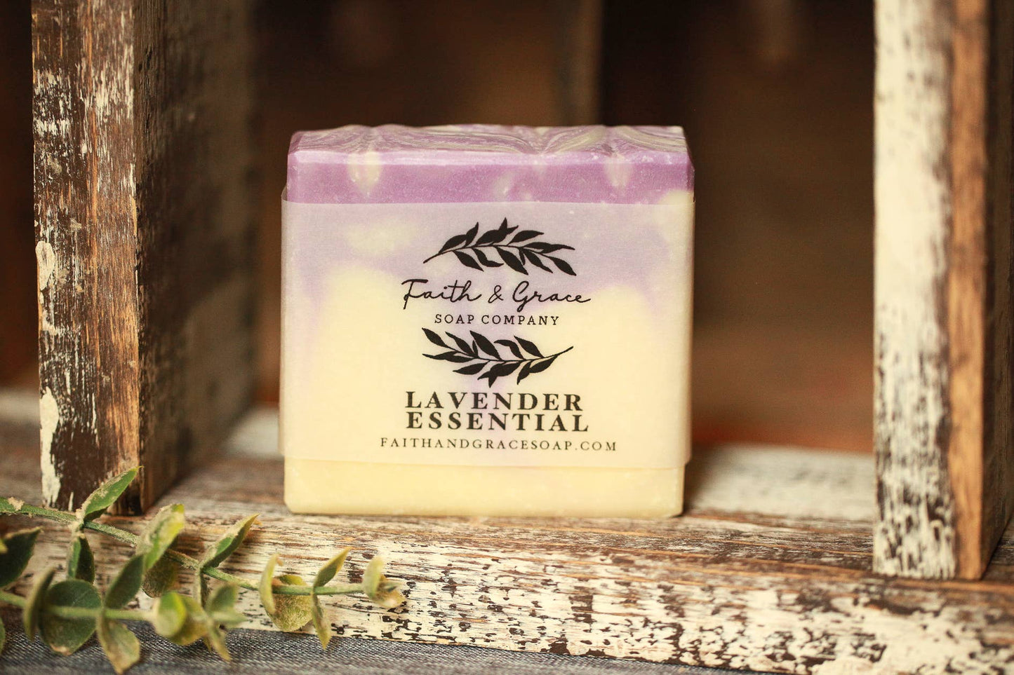 Lavender Essential Oil Cold Process Bar Soap, 4.5 oz.