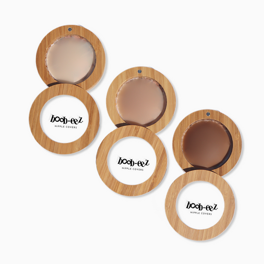Luxe Combo - 1 Pair "HEADLIGHT" HIDERS + Nipple Cover Compact