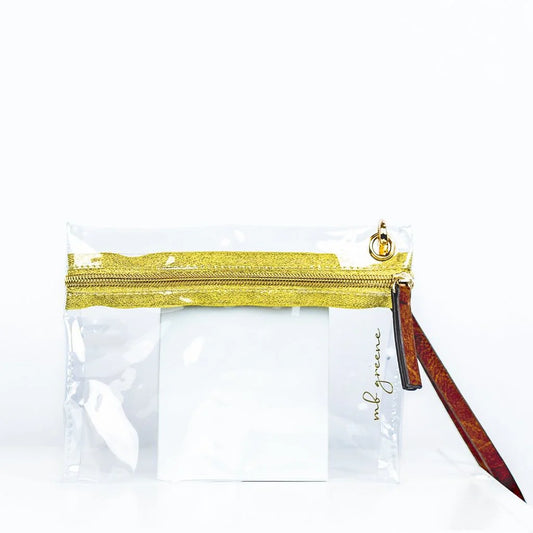mb Greene CLEAR Wristlet Purse