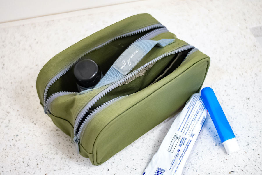 MB Greene Double Zip Dopp Kit