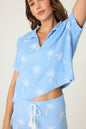 PJ Salvage Palm Print Top