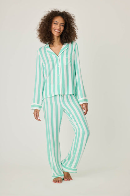 PJ Salvage Striped PJ Top