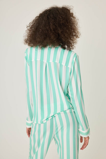 PJ Salvage Striped PJ Top