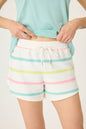 PJ Salvage Limes & Sunshine Striped Shorts