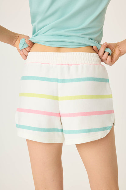 PJ Salvage Limes & Sunshine Striped Shorts