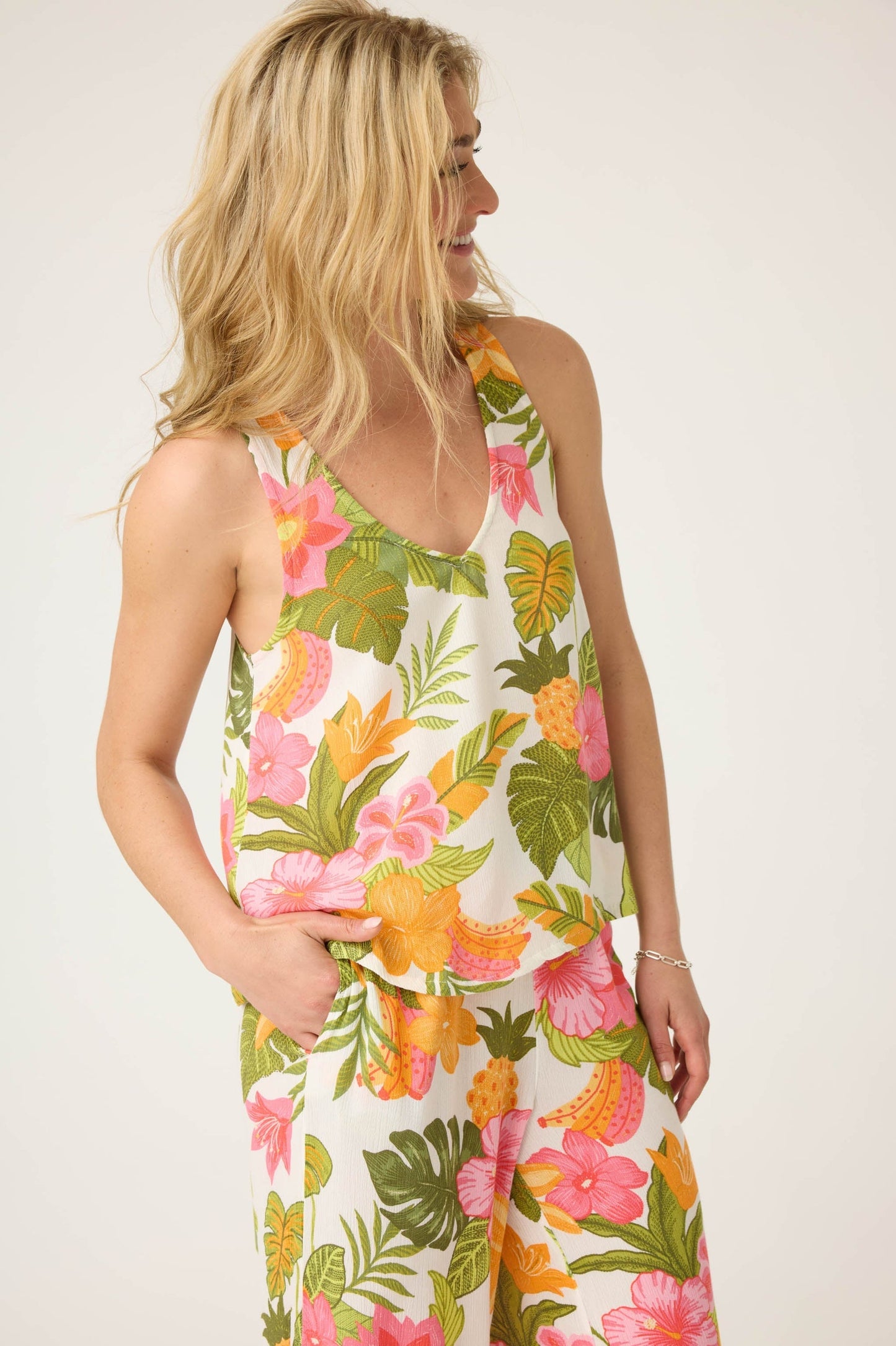 PJ Salvage Copacabana Floral Tank Top