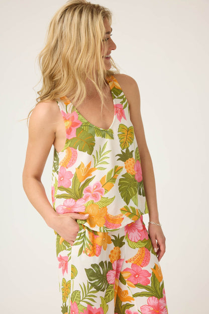 PJ Salvage Copacabana Floral Tank Top