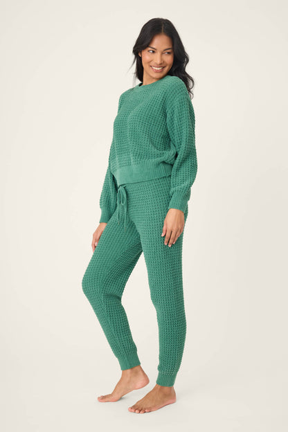 PJ Salvage Chenille Waffle Forest Lounge Set