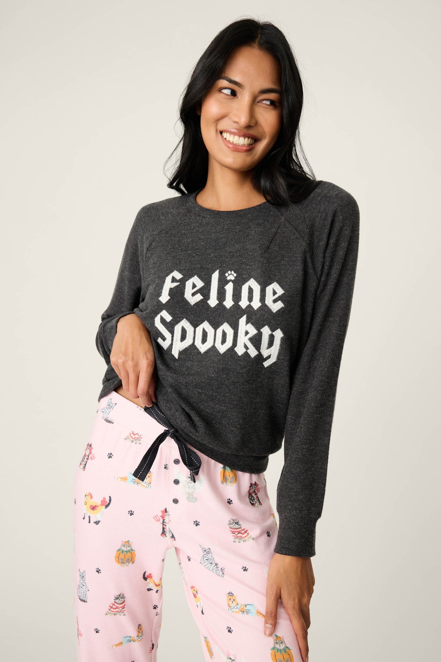 PJ Salvage Feline Spooky Sweatshirt