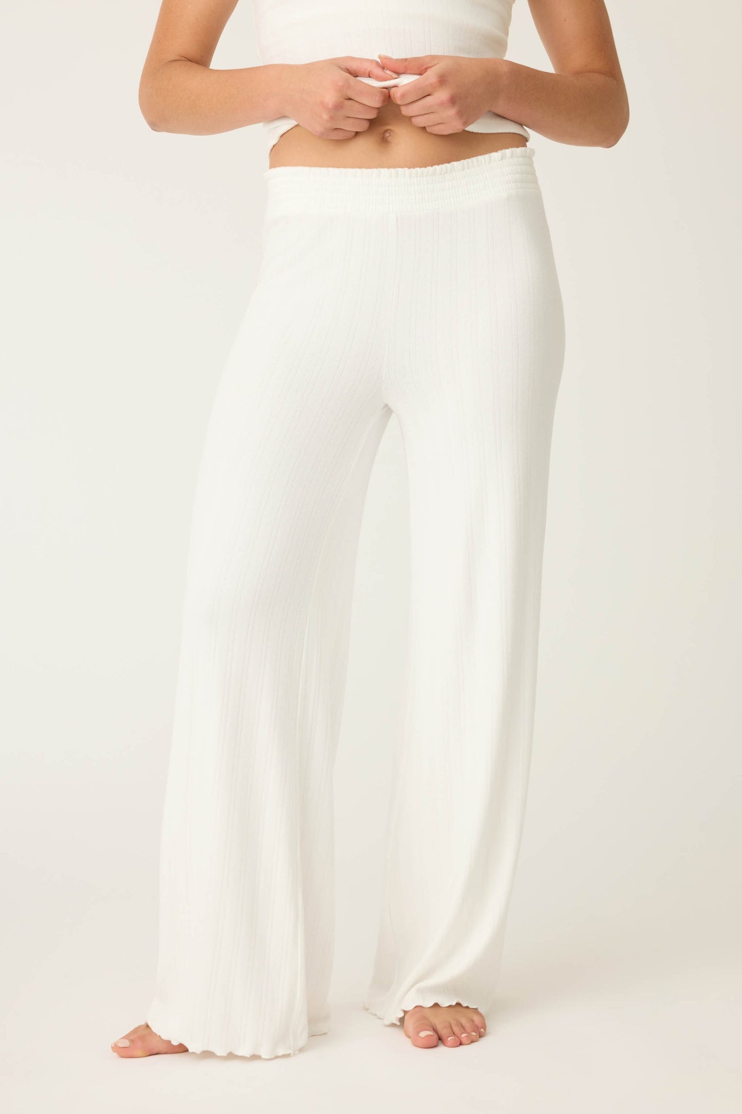 PJ Salvage Pointelle Ivory 2pc Set
