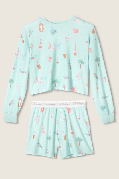 PJ Salvage Ornament Shorts Set