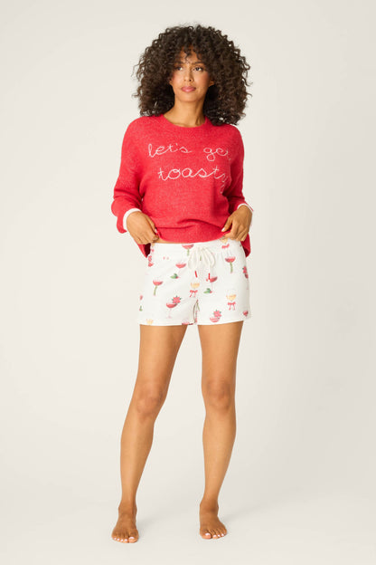 PJ Salvage Holiday Wine Shorts