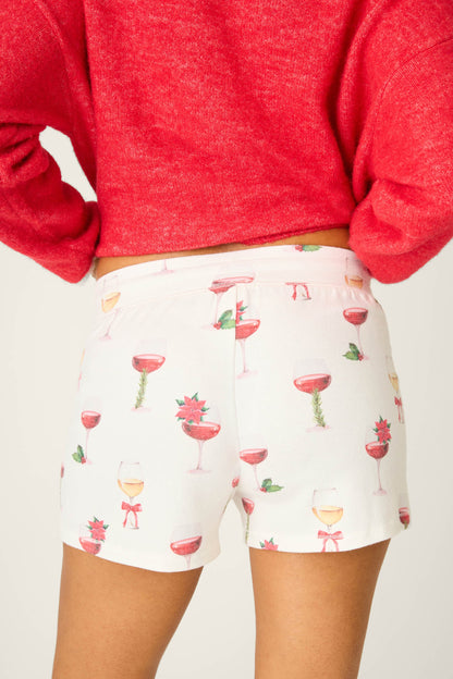 PJ Salvage Holiday Wine Shorts