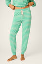 PJ Salvage Green Striped Pant
