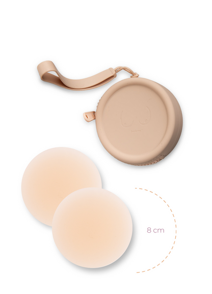 Deluxe Duo - Silicone Travel Case + X1 Pair of Nipple Covers