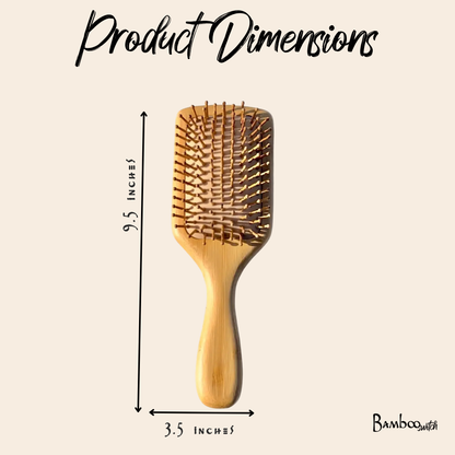 Bamboo Square Paddle Hairbrush
