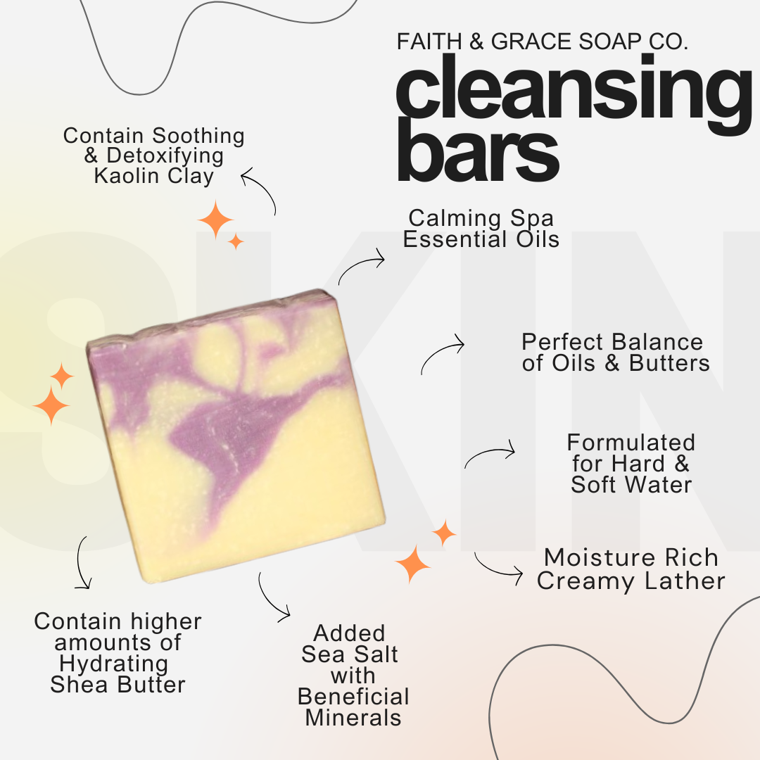 Lavender Essential Oil Cold Process Bar Soap, 4.5 oz.