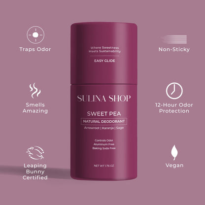 Sweet Pea Natural Deodorant