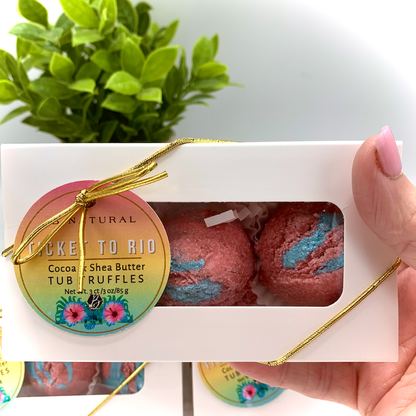 Ticket To Rio (40 type) Tub Truffles|3 CT Gift Box
