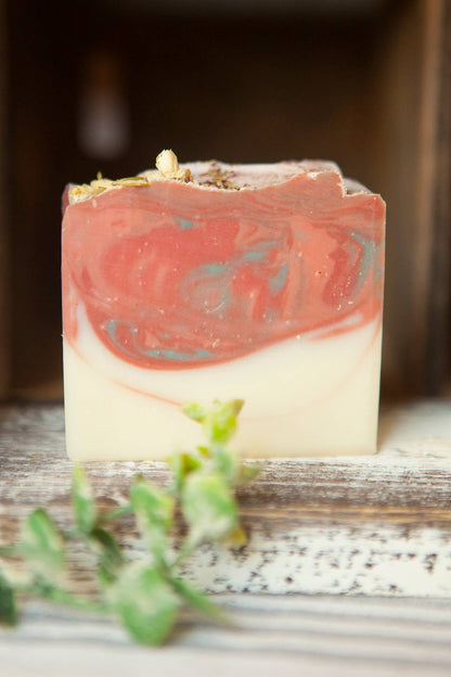 Peony & Amberwood Cold Process Bar Soap, 4.5 oz.