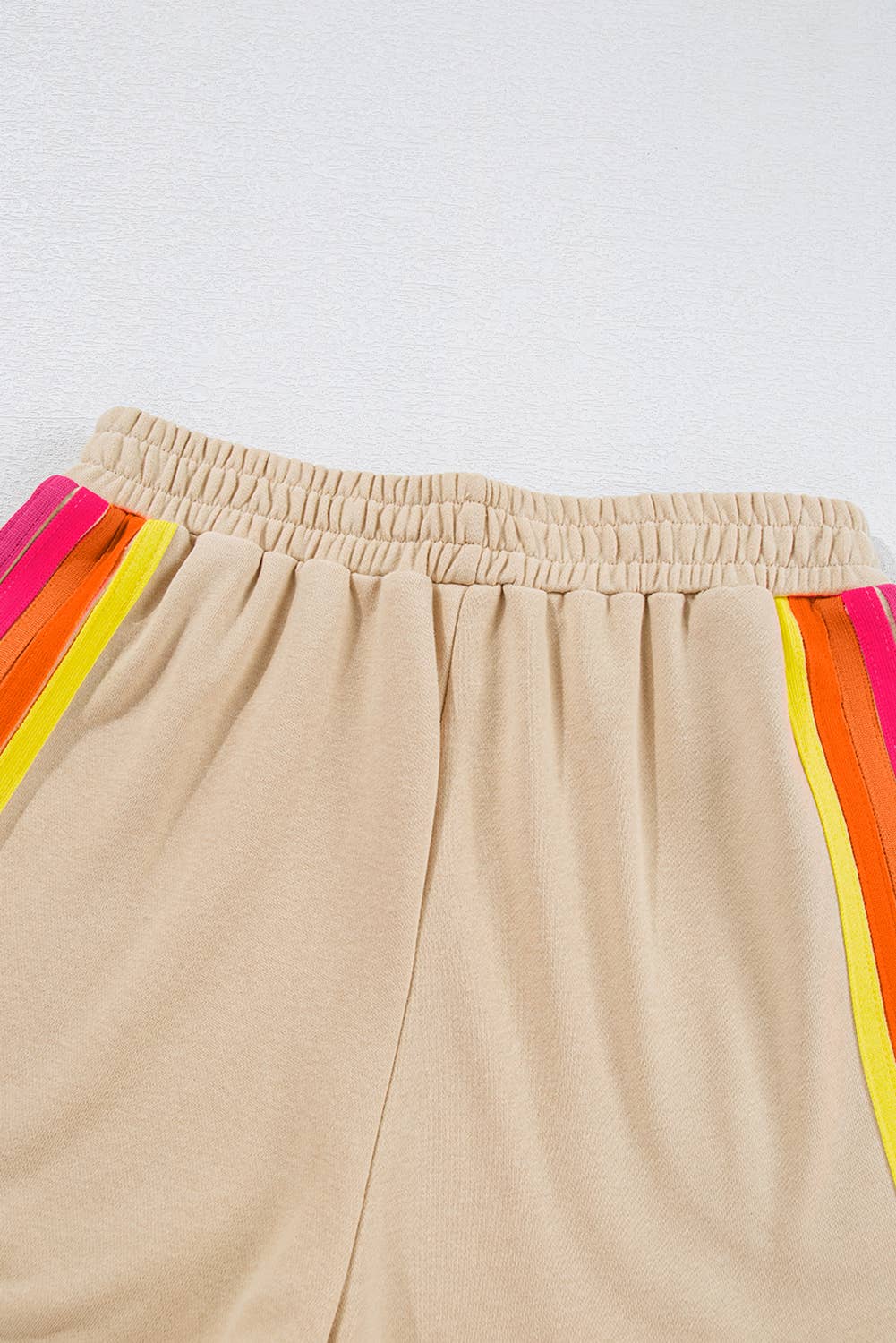 Kenzie | Stripe Pullover and Shorts Two Piece Casual Set