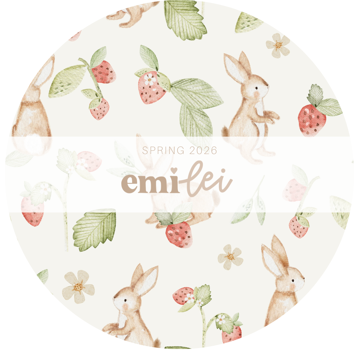 Bamboo Two Piece Toddler Set | Strawberry Bunnies