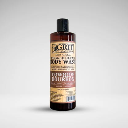 Cowhide Bourbon Goat Milk Body Wash| Natural Men's Body Wash